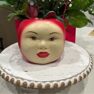 Decorative Face Apple Accent